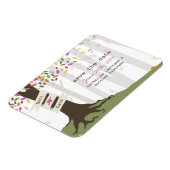 Mariage Coloré Forêt Enregistrer La Date Magnet (Côté Gauche)