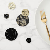 Mariage Confetti nuances d'or et de noir (Groupe)