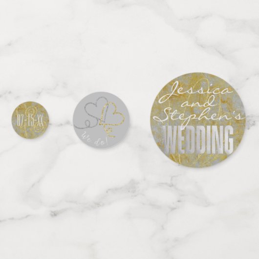 Mariage Confetti Silver Lining Confetti (Devant)