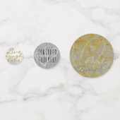 Mariage Confetti Silver Lining Confetti (Derrière)