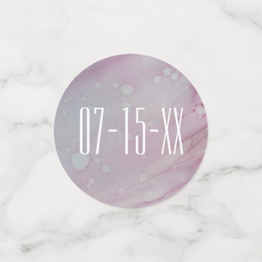 Mariage Confetti Turquoise et prêteurs (Petit recto)