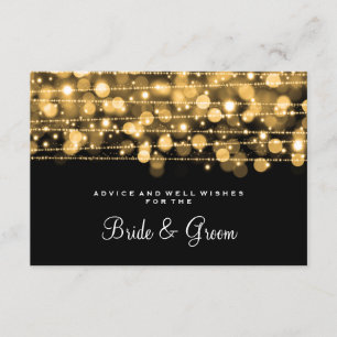Mariage Conseil Carte Fête Sparkles Or