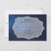 Mariage Constellation Bleue de minuit RSVP (Devant)