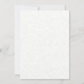 Mariage Conte de Fées Carte Fleurie de Save the Da (Dos)
