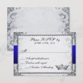 Mariage Conte de Fées Livre d'Histoires Orné RSVP (Devant / Derrière)