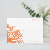 Mariage corail tropical orange et rose rsvp (Debout devant)