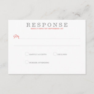 Mariage Coral Beach RSVP