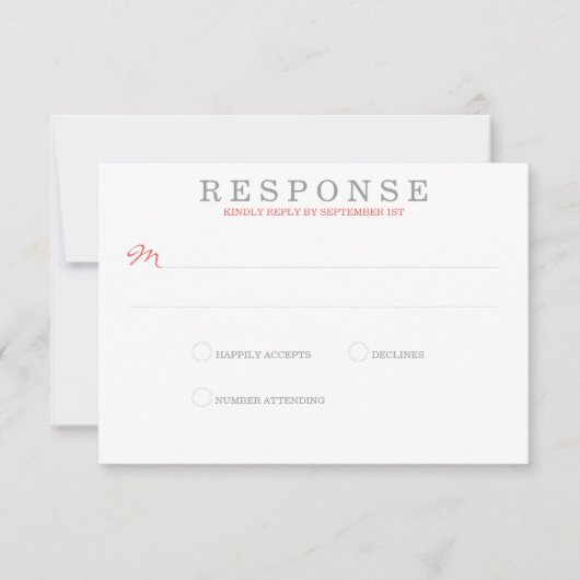 Mariage Coral Beach RSVP (Devant)