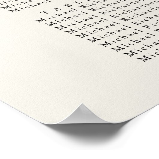 Mariage côtier de Shell Beach 18 Tableau de sièges (Coin)