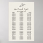 Mariage côtier de Shell Beach 18 Tableau de sièges (Devant)