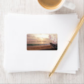 Mariage coucher de soleil sur la plage, Étiquette (En situation)