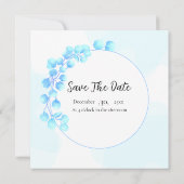 Mariage couleur Flower Invitation Card Design Temp (Dos)
