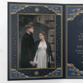 Mariage couleur or soleil et lune carte Tarot (Intérieur en premier)