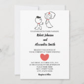 Mariage Couple Faire-part de mariage (Devant)
