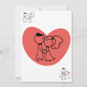 Mariage Couple Faire-part de mariage (Dos)