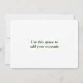 Mariage Couple Monogramme Ajouter Carte de remerci (Dos)