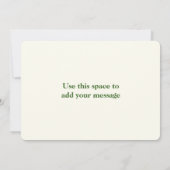 Mariage Couple Monogramme Ajouter Carte de remerci (Dos)