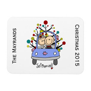 Mariage Couple Personnalisé Vacances Flexi Magnet