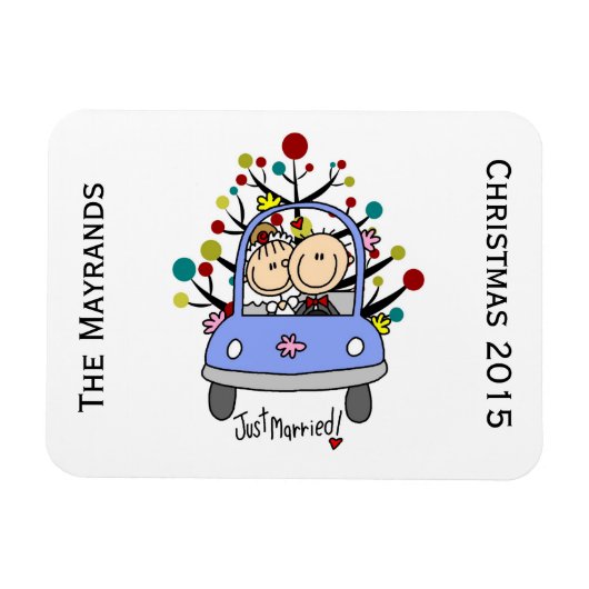 Mariage Couple Personnalisé Vacances Flexi Magnet (Horizontal)