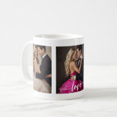 Mariage Couple Photos Love Mug (Devant gauche)