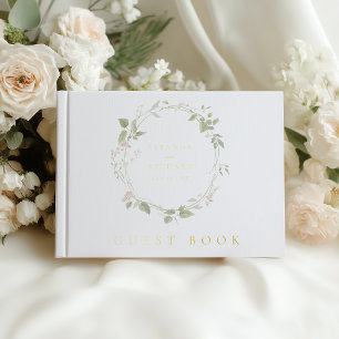 Mariage Couronne Fleurie Romantique Rose & Vert
