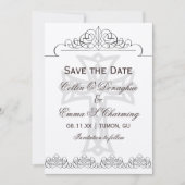 Mariage croisé Enregistrer les cartes de dates (Devant)