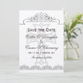 Mariage croisé Enregistrer les cartes de dates (Debout devant)