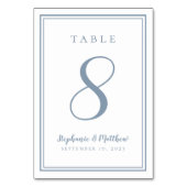 Mariage customisé Numéro de table Dusty Blue (Par défaut)