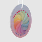 Mariage customisé Souhaitez douce cadeau coloré (devant)