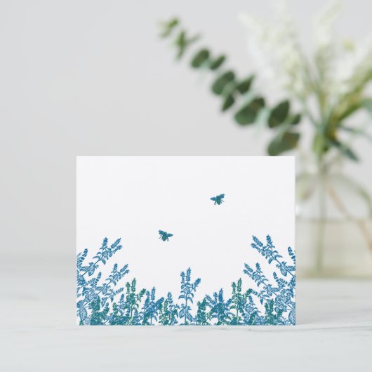 Mariage d'abeilles bleu vert sauvage RSVP #3 (Debout devant)