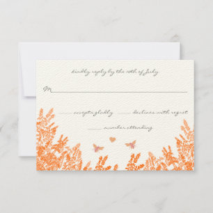 Mariage d'abeilles de Corail et Gris sauvage RSVP