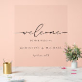 Mariage d'accueil de script élégant minimaliste (Mariage)