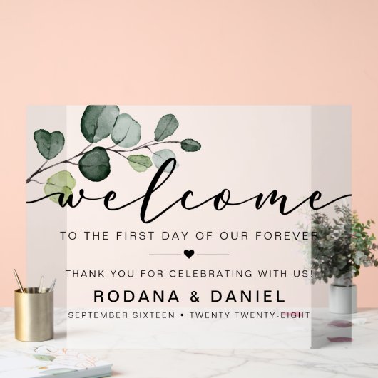 Mariage d'accueil Eucalyptus (Mariage)