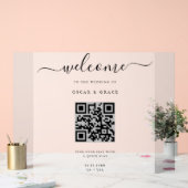 Mariage d'accueil givré avec code QR (Mariage)