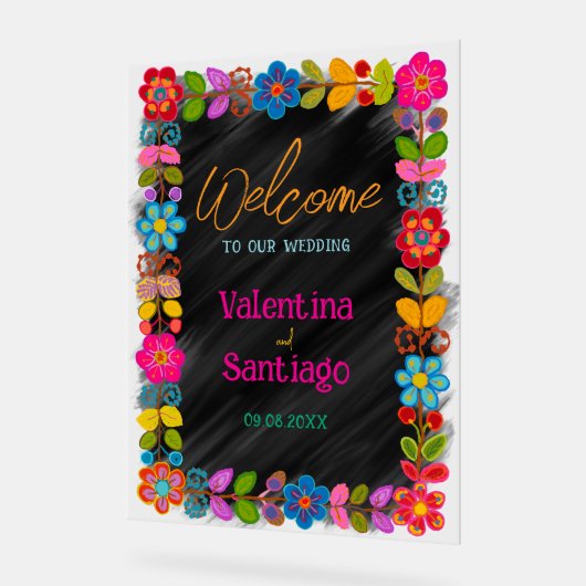 Mariage d'accueil mexicain moderne (Angle)