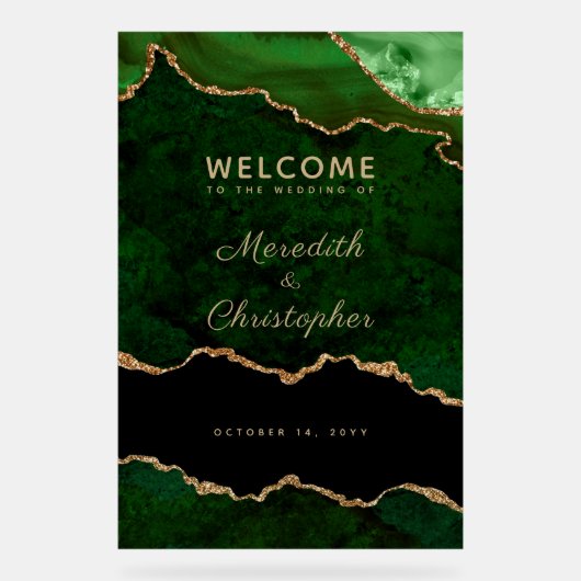 Mariage d'agate vert Gold Emerald (Recto)