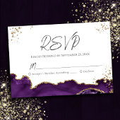 Mariage d'âge mauve RSVP