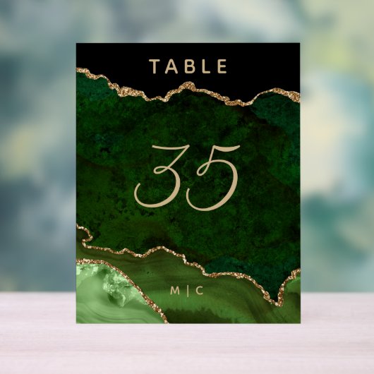 Mariage d'âge vert émeraude or Numéro de tableau (Neutre)