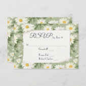 Mariage Daisies RSVP (Devant / Derrière)