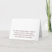 Mariage Damask Purple Black Invitation Card (Dos)