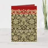 Mariage damassé Invitation Tan Choose Arrière - pl (Devant)