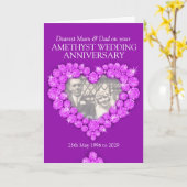 Mariage d'Amethyst parents carte photo (Fleur jaune)