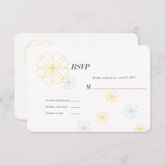 Mariage d'amour infini RSVP (Devant / Derrière)