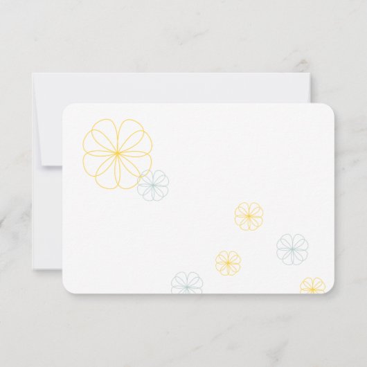 Mariage d'amour infini RSVP (Dos)