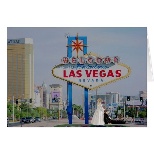 MARIAGE DANS LA FABULEUSE LAS VEGAS Bride/Groom CA (Devant horizontal)