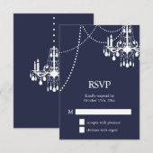 Mariage dans la grande salle de bal RSVP en bleu (Devant / Derrière)