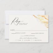 Mariage dans le désert de Bohême RSVP Meal Choice (Devant)