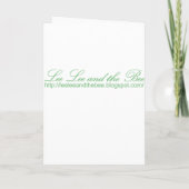 Mariage dans le jardin, faire-part de mariage (Dos)
