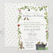 Mariage dans les bois : Invitation (Devant / Derrière)