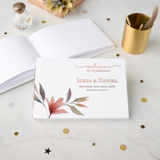 Mariage d'aquarelle à fleurs rouges d'hiver